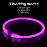 Glowing Dog Collar Waterproof USB Rechargeable - Image 18