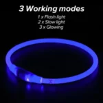 Glowing Dog Collar Waterproof USB Rechargeable - Image 19
