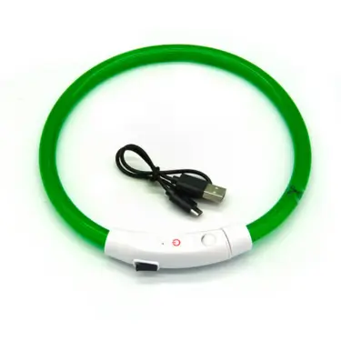 Glowing Dog Collar Waterproof USB Rechargeable